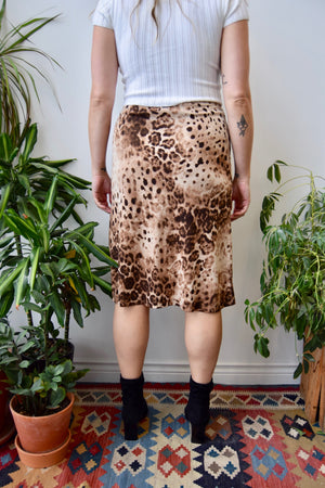 Stretchy Leopard Skirt
