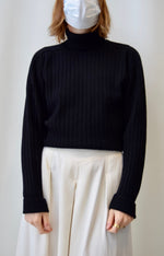 Chunky Ribbed Merino Turtleneck