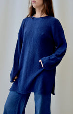 Cozy Indigo Cotton Knit