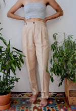 Camel Linen Pants