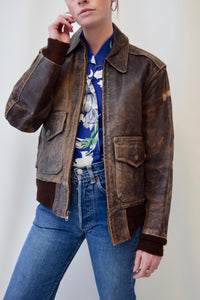1950's "All Weather" Horsehide Leather Jacket