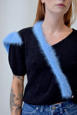 Tulip Sleeve Angora Sweater