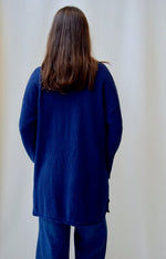 Cozy Indigo Cotton Knit