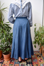 Indigo Linen Skirt