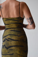 Just Cavalli Earthy Print Midi Dress