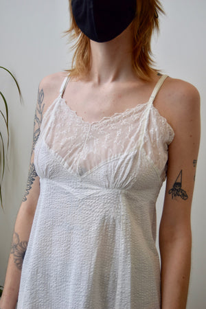 Vintage Seersucker Slip