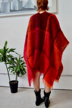 Autumnal Plaid Mohair Shawl