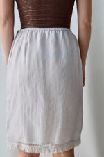 Soft Grey Silk Skirt