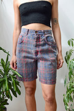 Nineties "No Boundries" Plaid Shorts