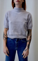 Lavender Angora Mock Neck