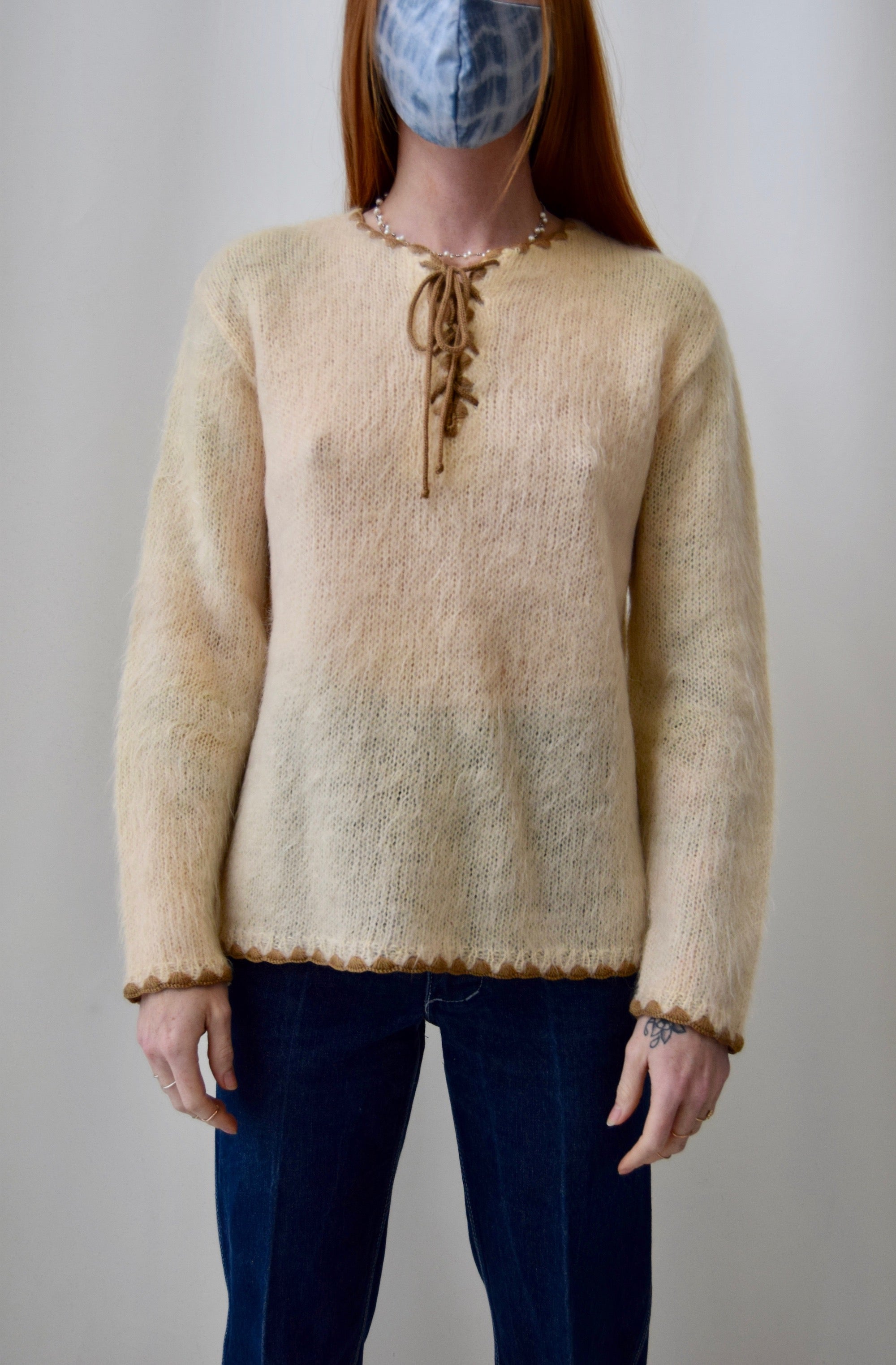 Sixties Mohair Laced Sweater