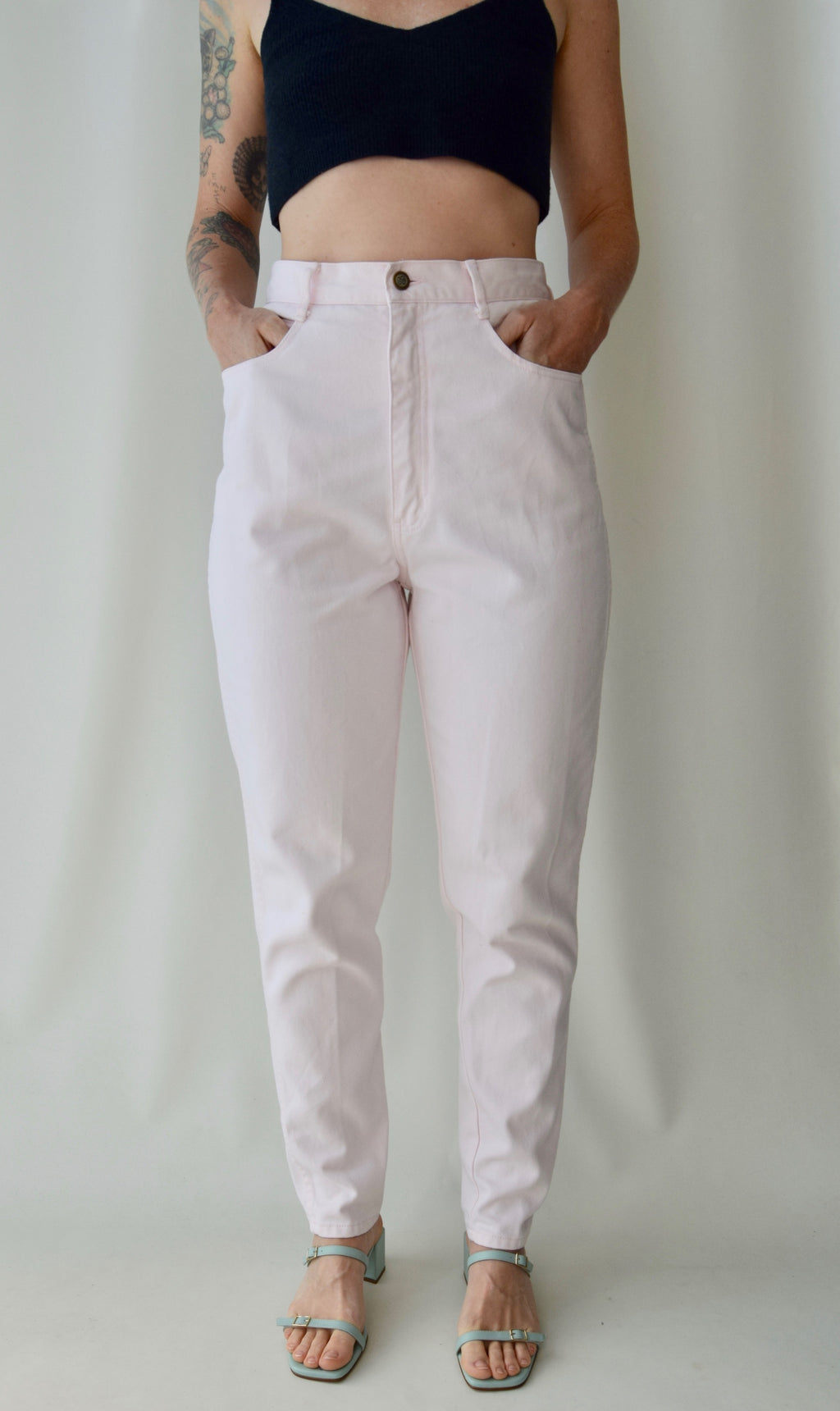 Baby Pink Bill Blass Mom Jeans