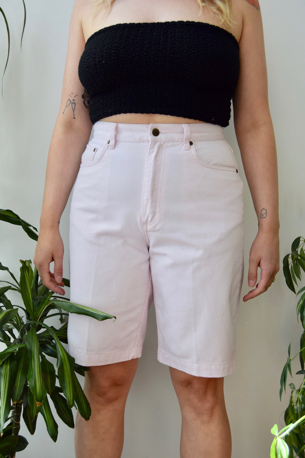 Soft Pink Bermuda Shorts