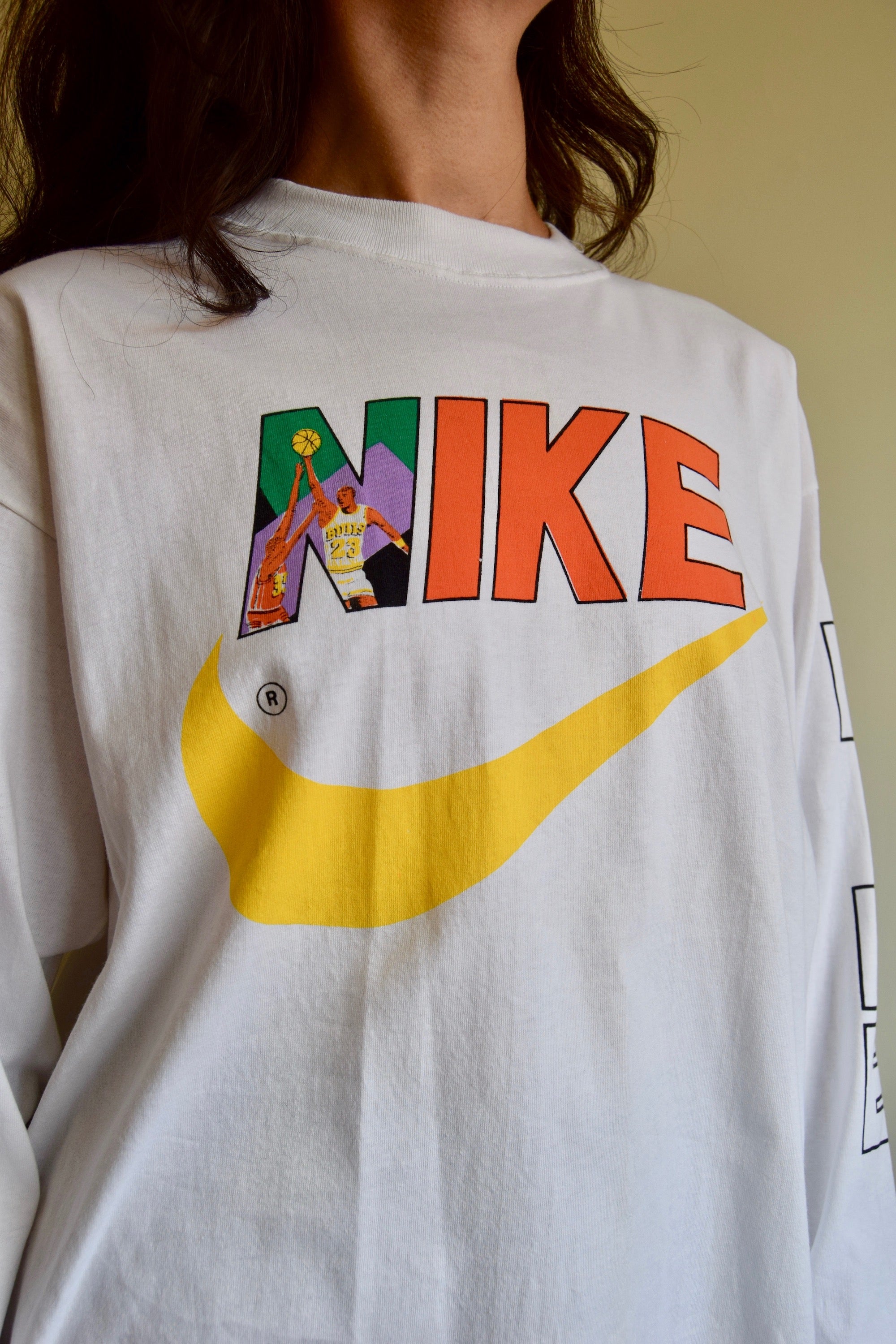 Rare Vintage Nike Michael Jordan Long Sleeve Dead Stock Shirt