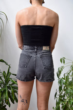 Black Denim "Express" Shorts