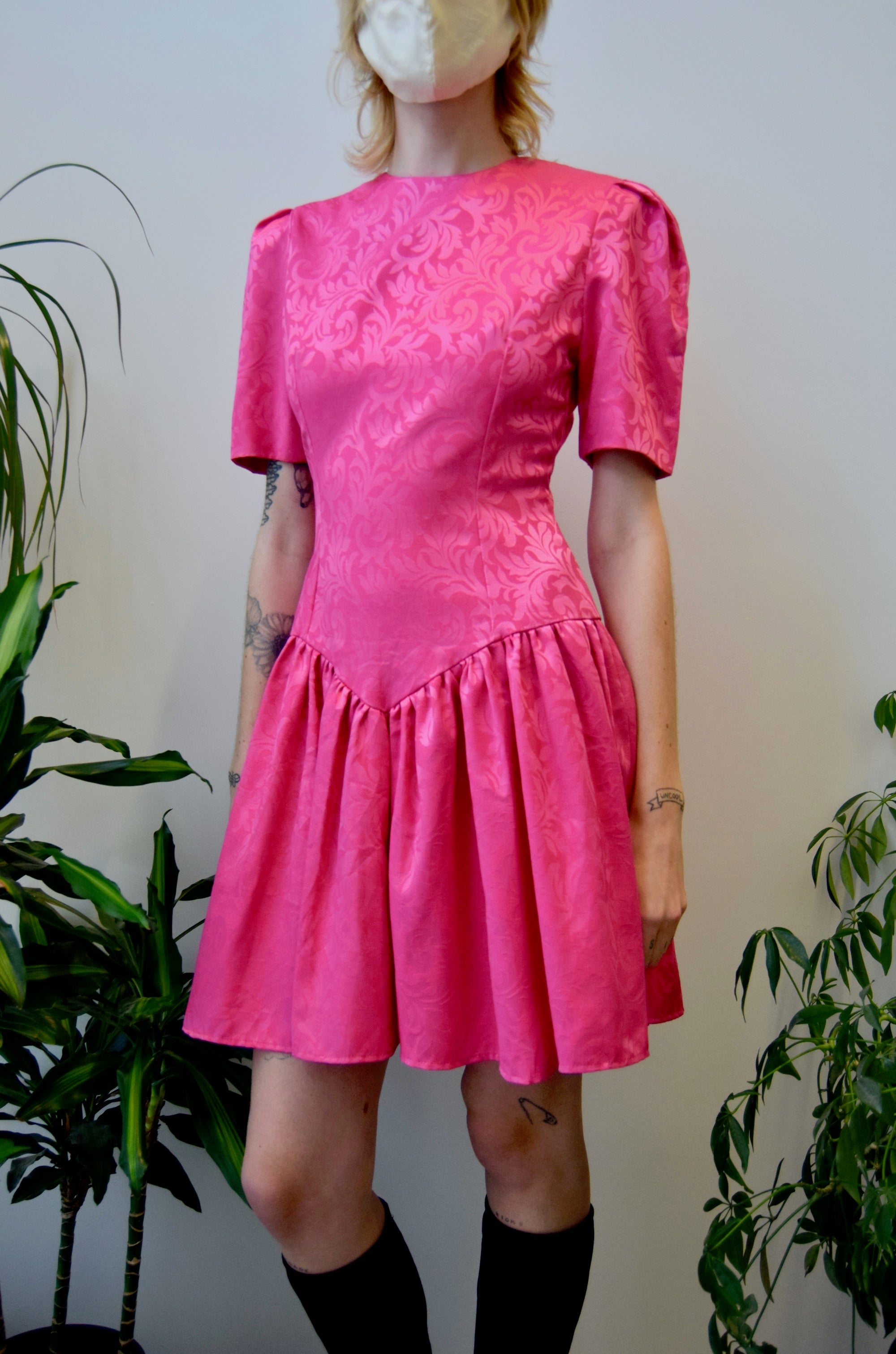 Flamingo Filigree Dress