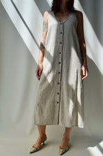 Wheat Linen Sack Dress