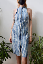 Nineties Striped Denim Dress