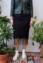 00's Knit Fringe Skirt