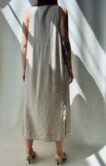 Wheat Linen Sack Dress