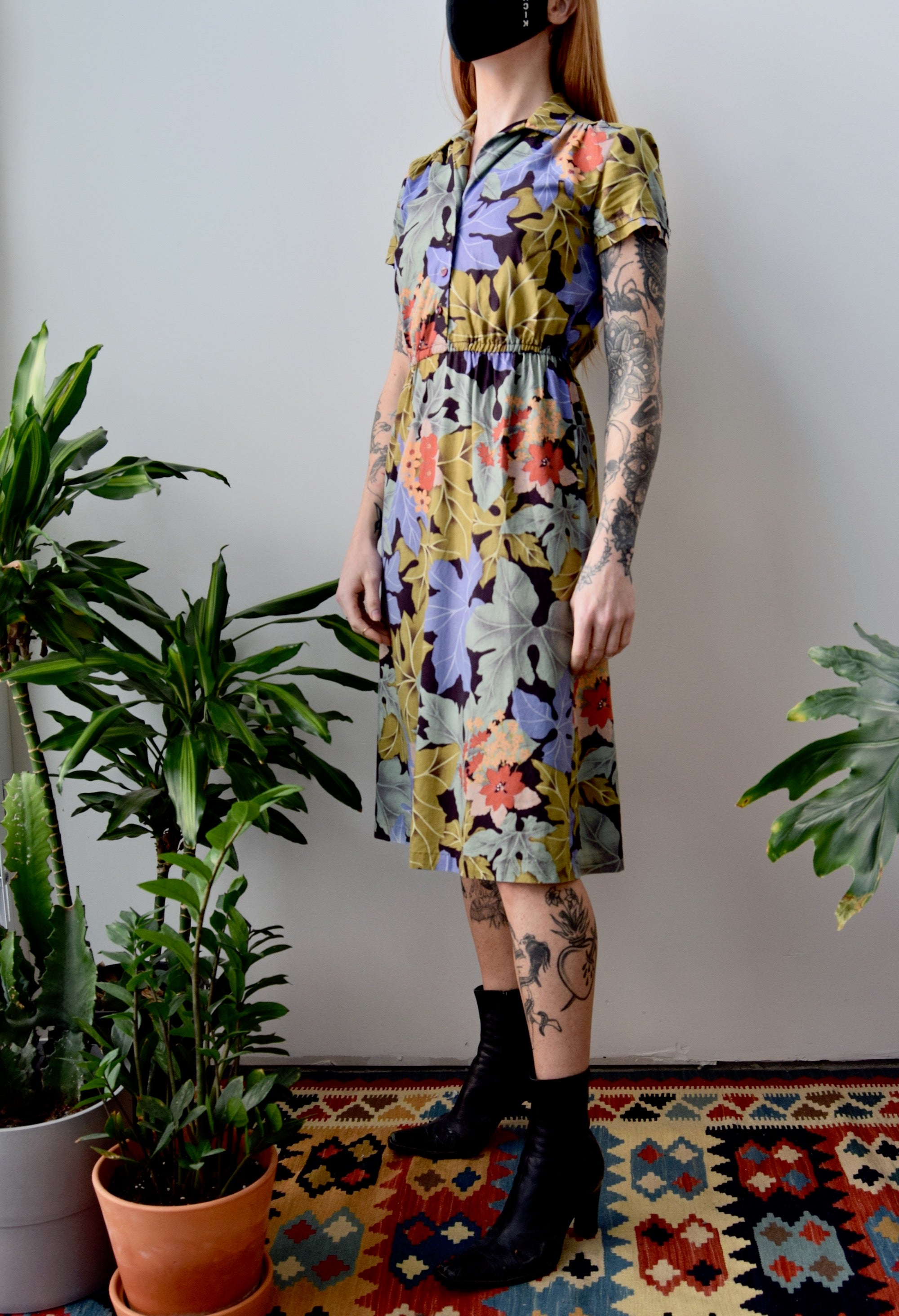 Tropical Foliage Dress