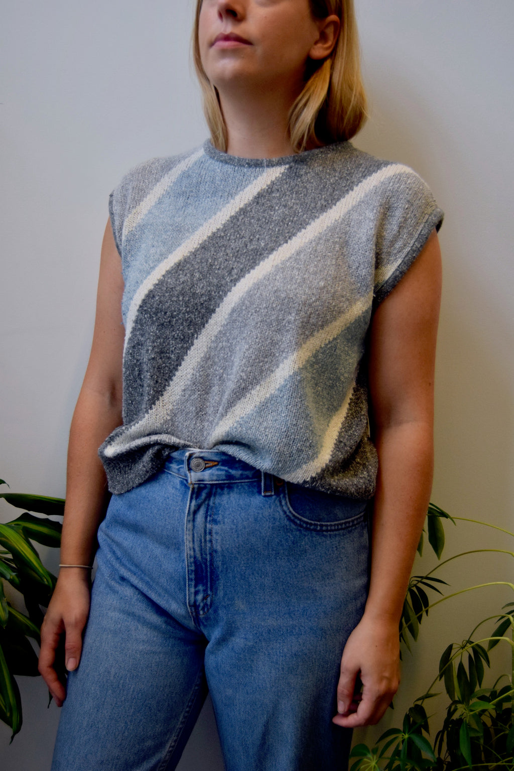 Eighties Silk Blend Knit Top