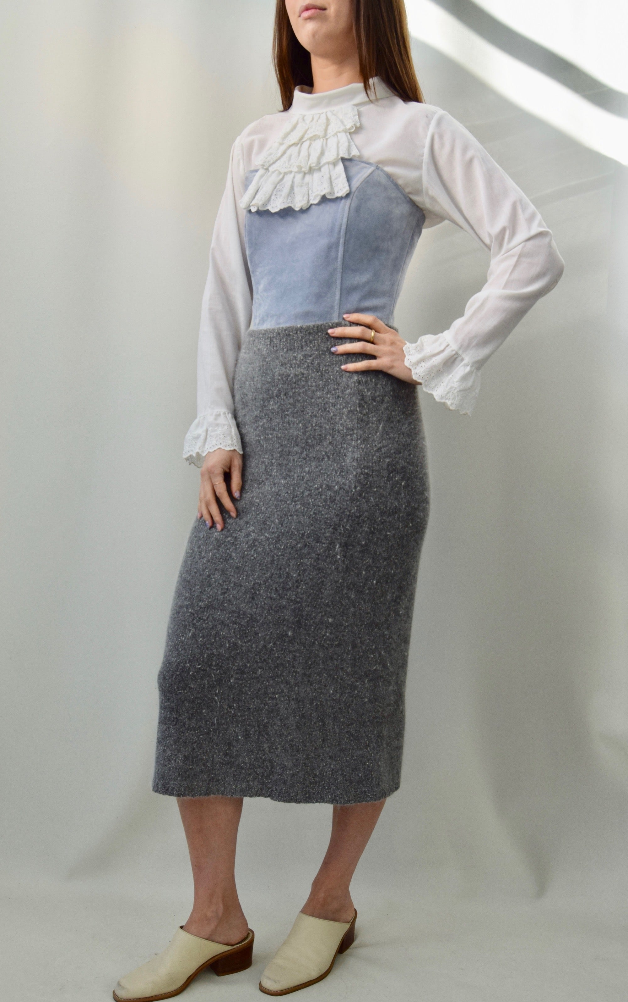 Silk Sweater Skirt