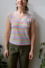 Vintage Pastel Stripe Tee