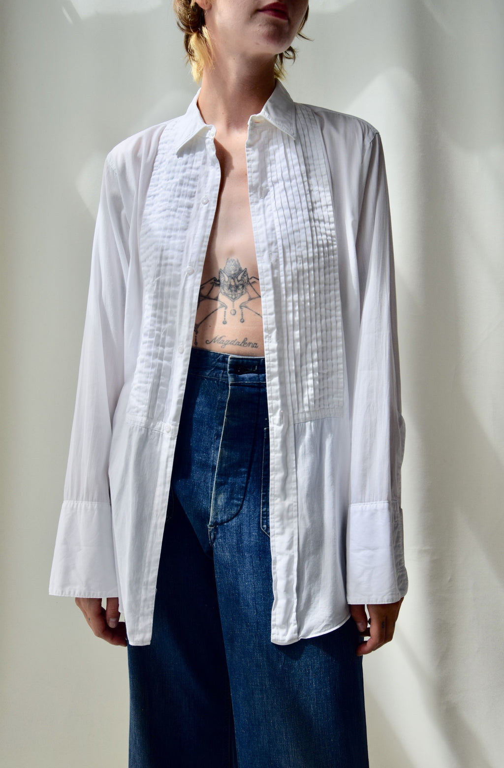 Vintage Arrow Bermuda Pleated Tuxedo Shirt