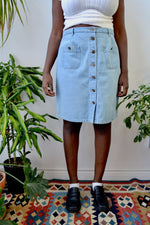 Light Wash Denim Skirt