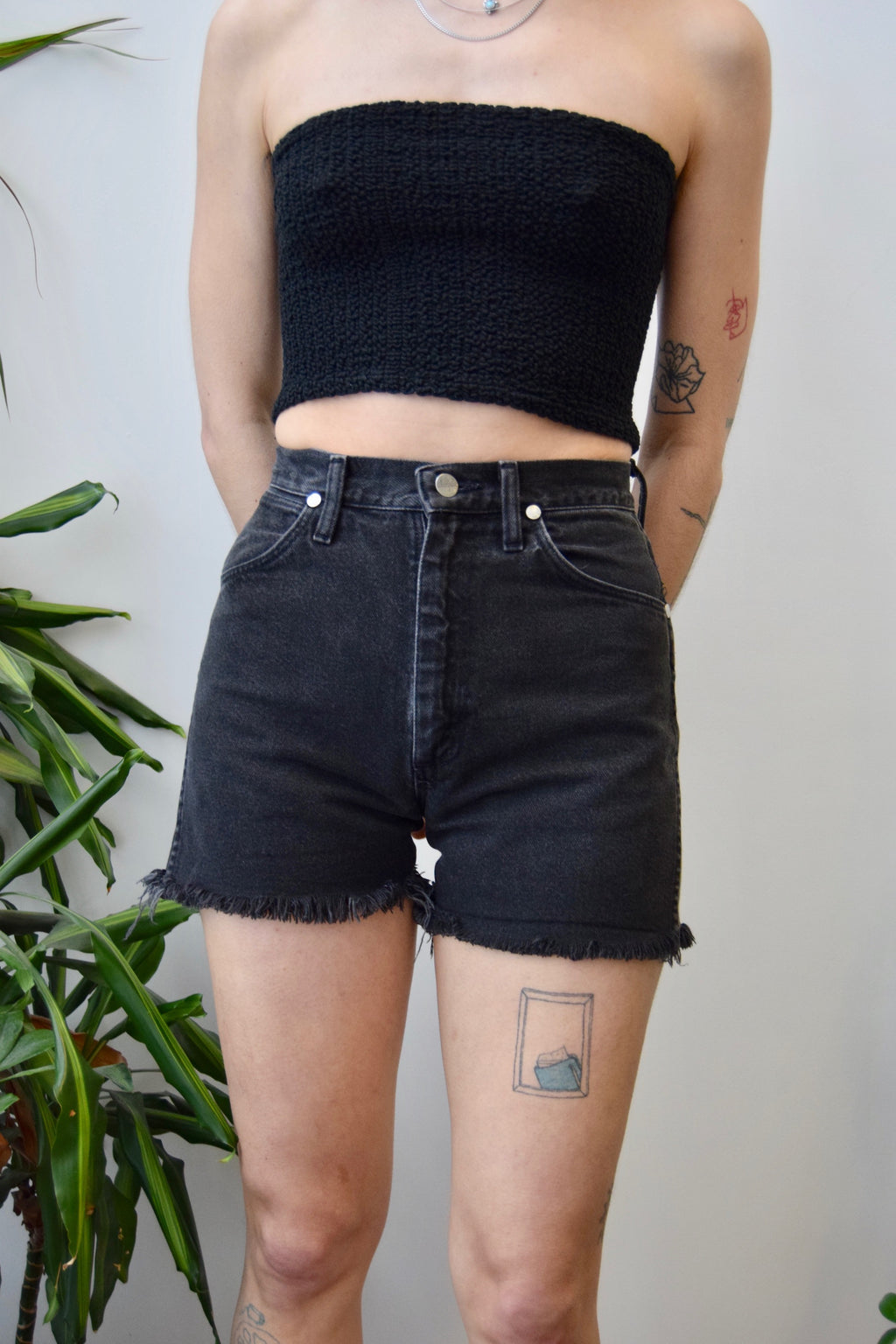 Perfect Black Wrangler Shorts