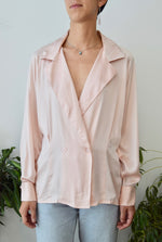 Blush Silk Blouse