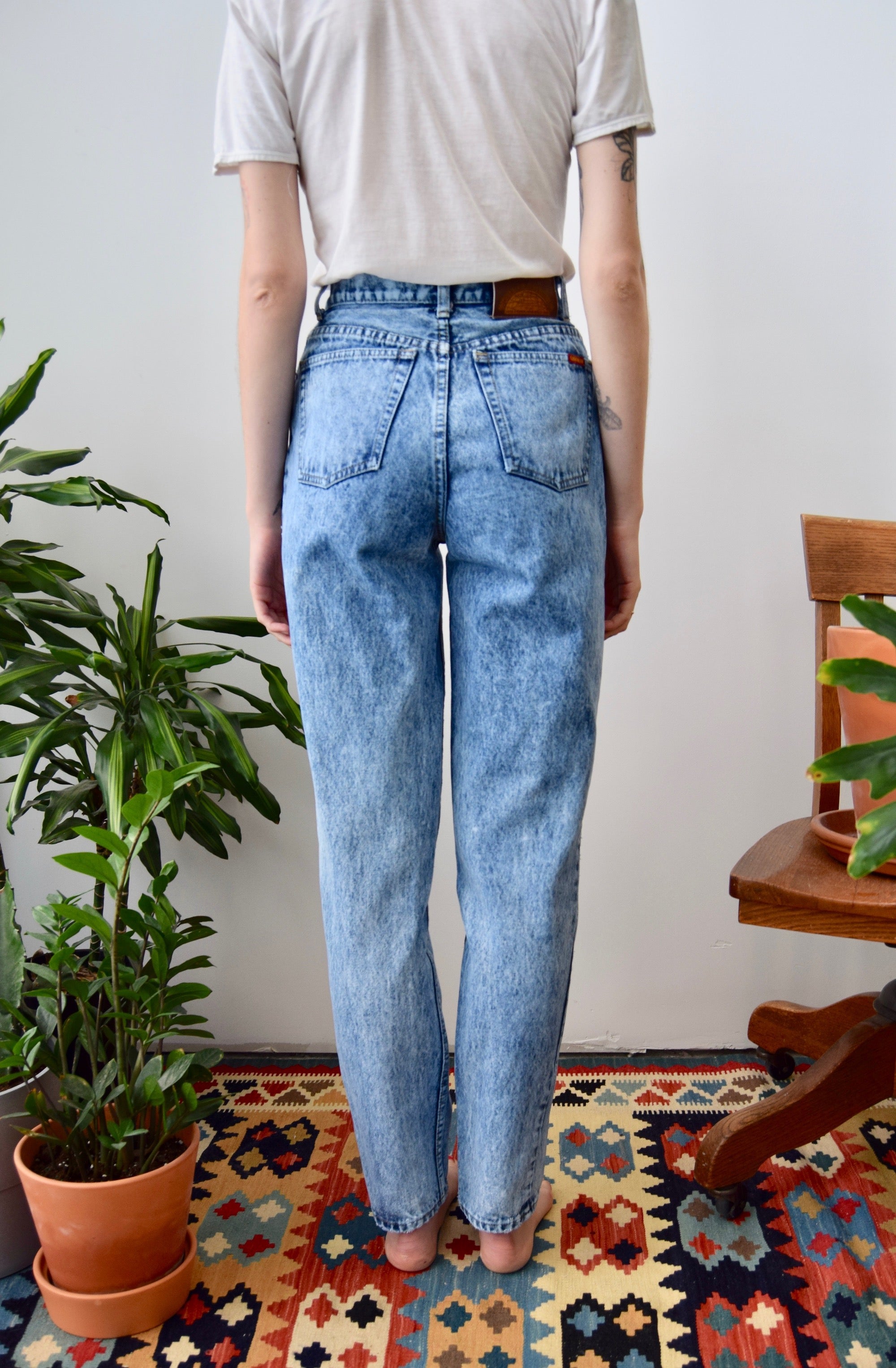 Lawman Western Acid Wash Jeans