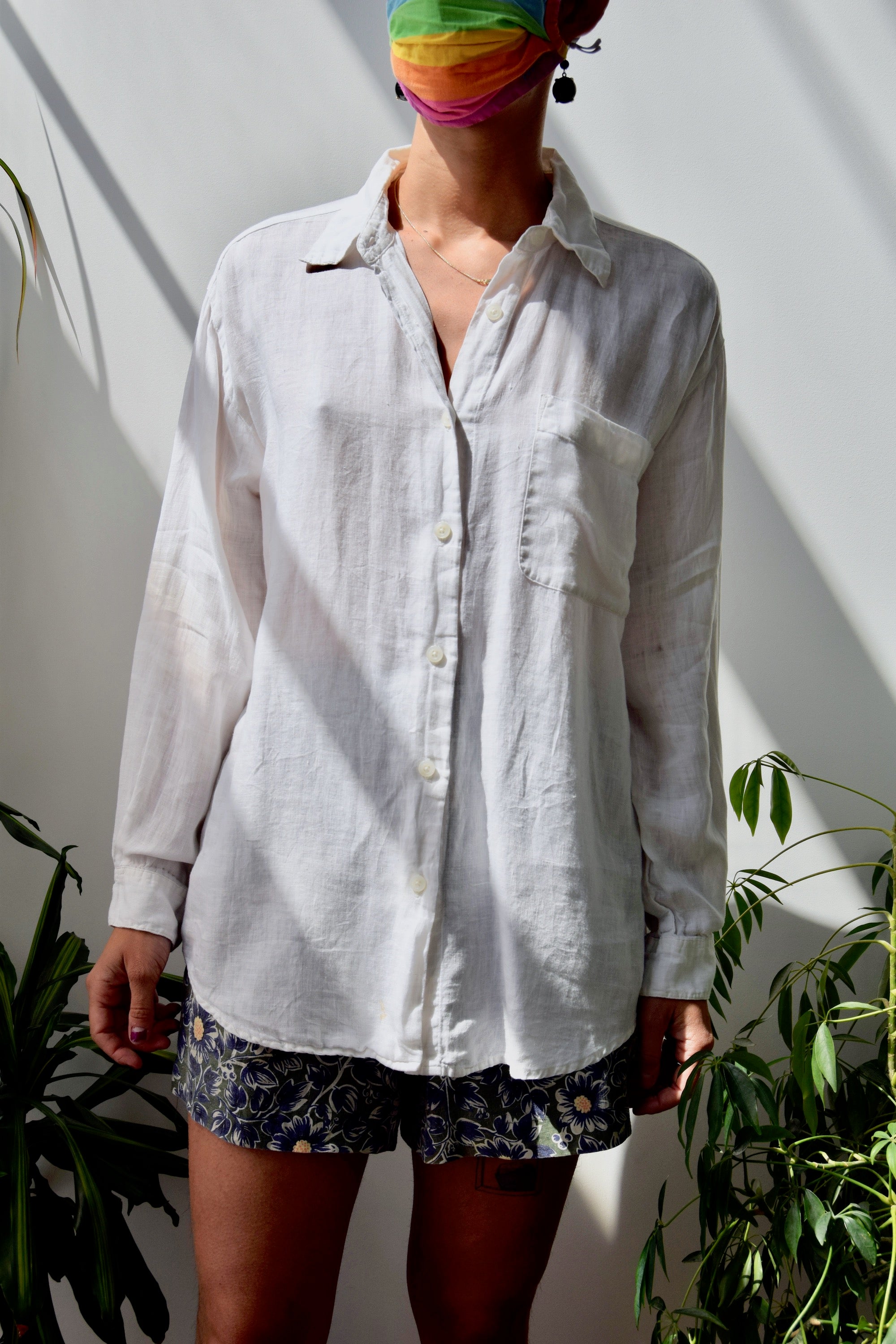 Soft Washed Linen Button Up