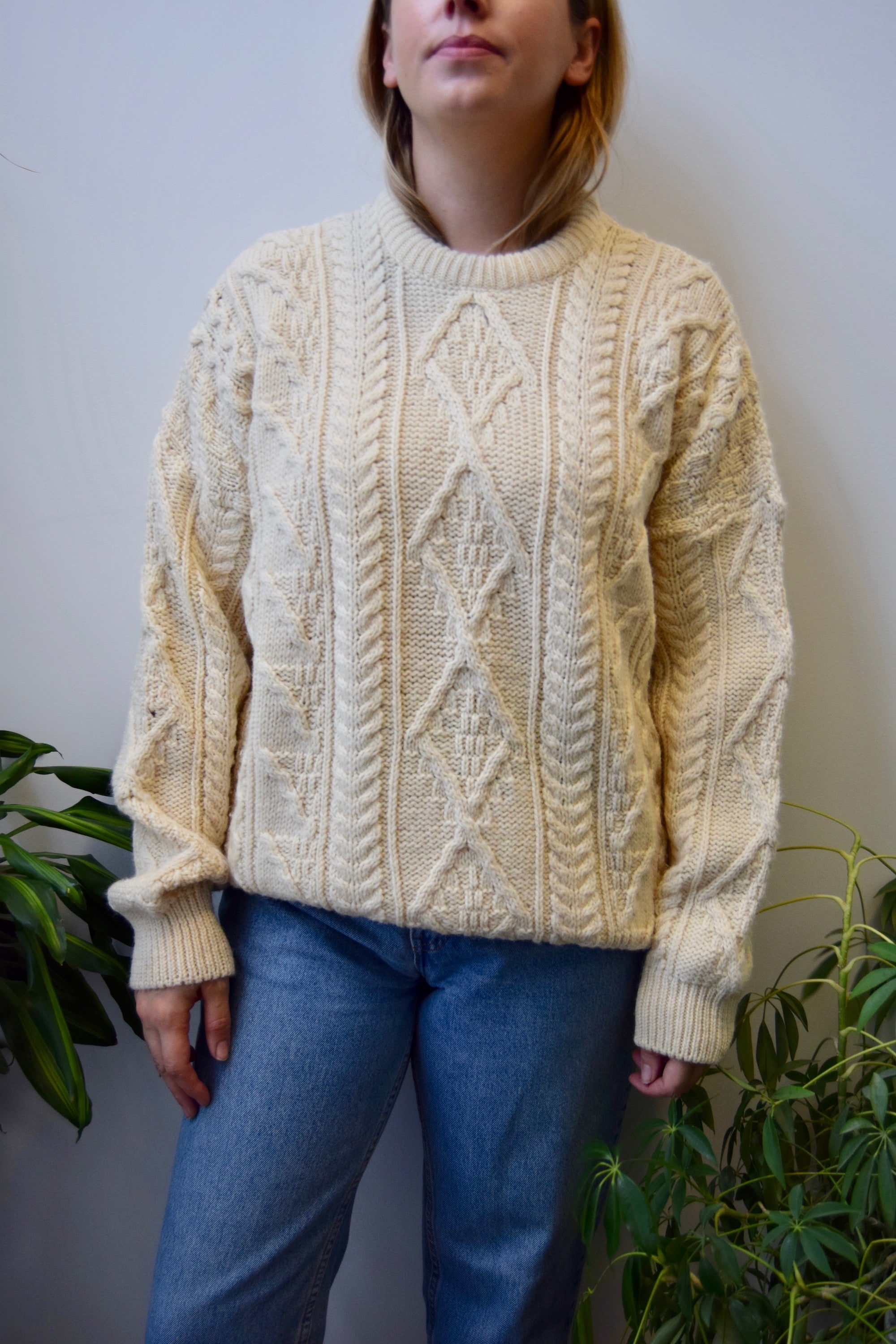 Irish Knit Crewneck Sweater