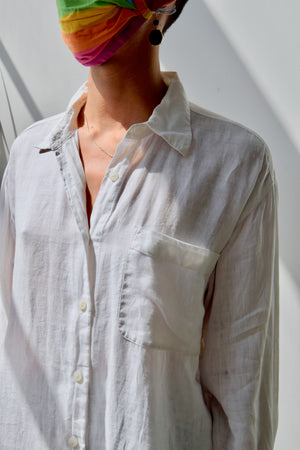 Soft Washed Linen Button Up
