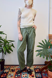 Vintage Olive Military Trousers