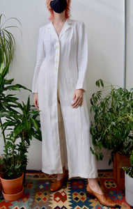 White Linen Duster