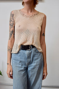 Netted Nude Knit Tank