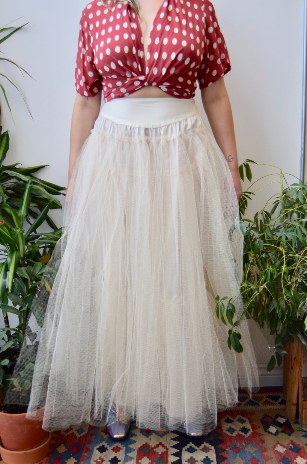 Cream Crinoline Skirt