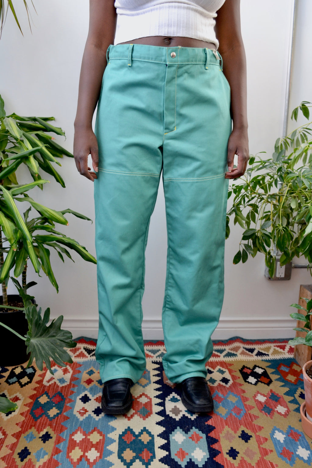 Teal Work Pants