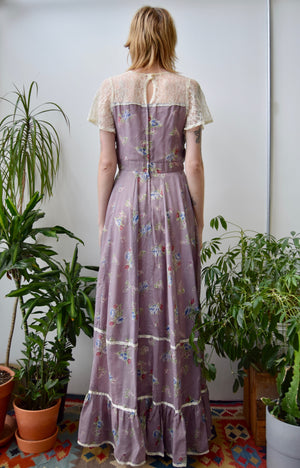 Seventies "Gunne Sax" Periwinkle Gown