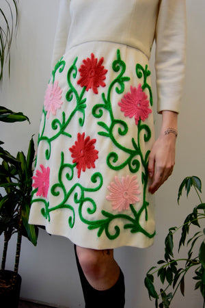 Sixties Double Knit Garden Dress