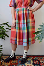 Eighties Picnic Plaid Skirt Set