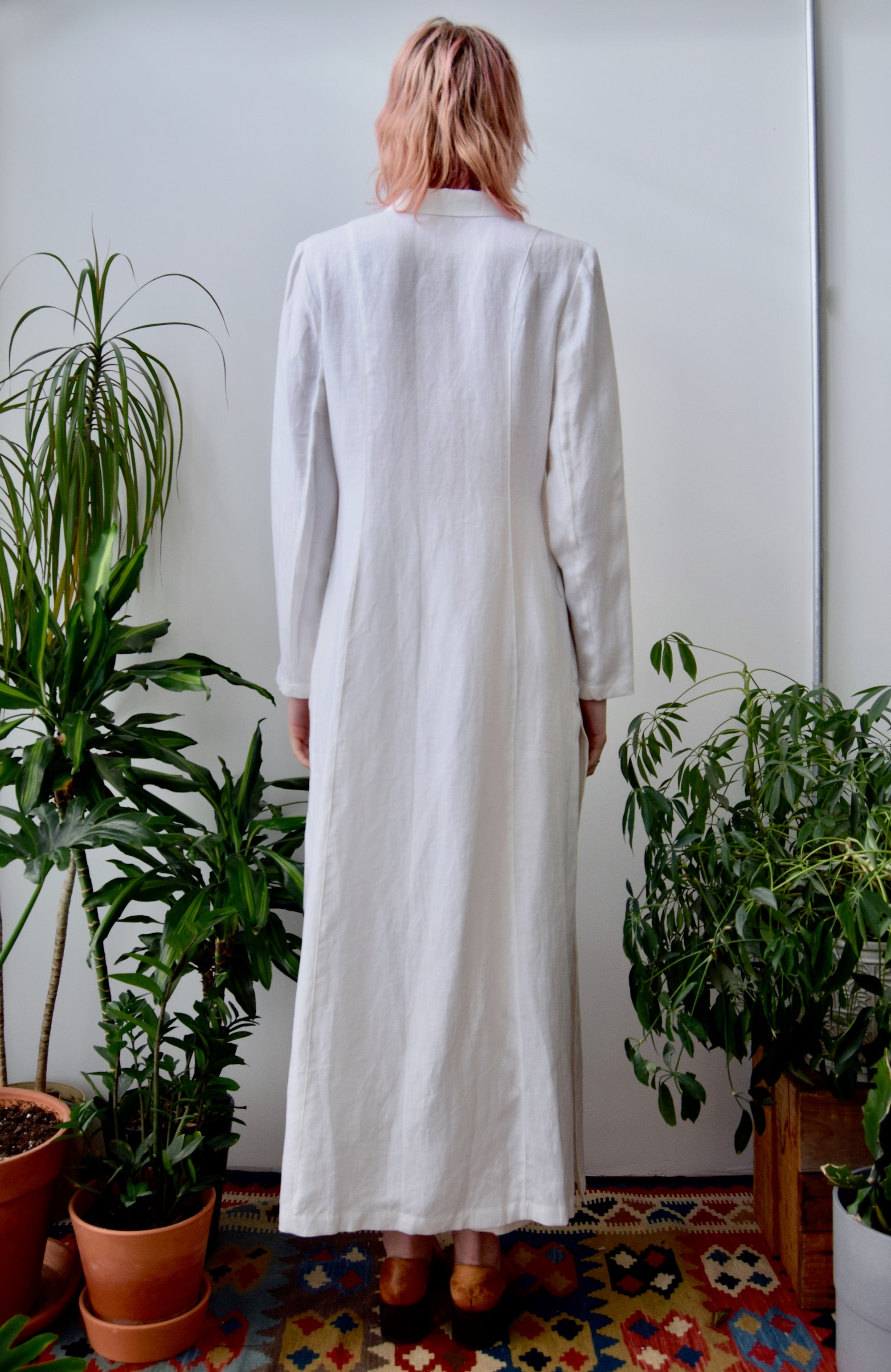 White Linen Duster