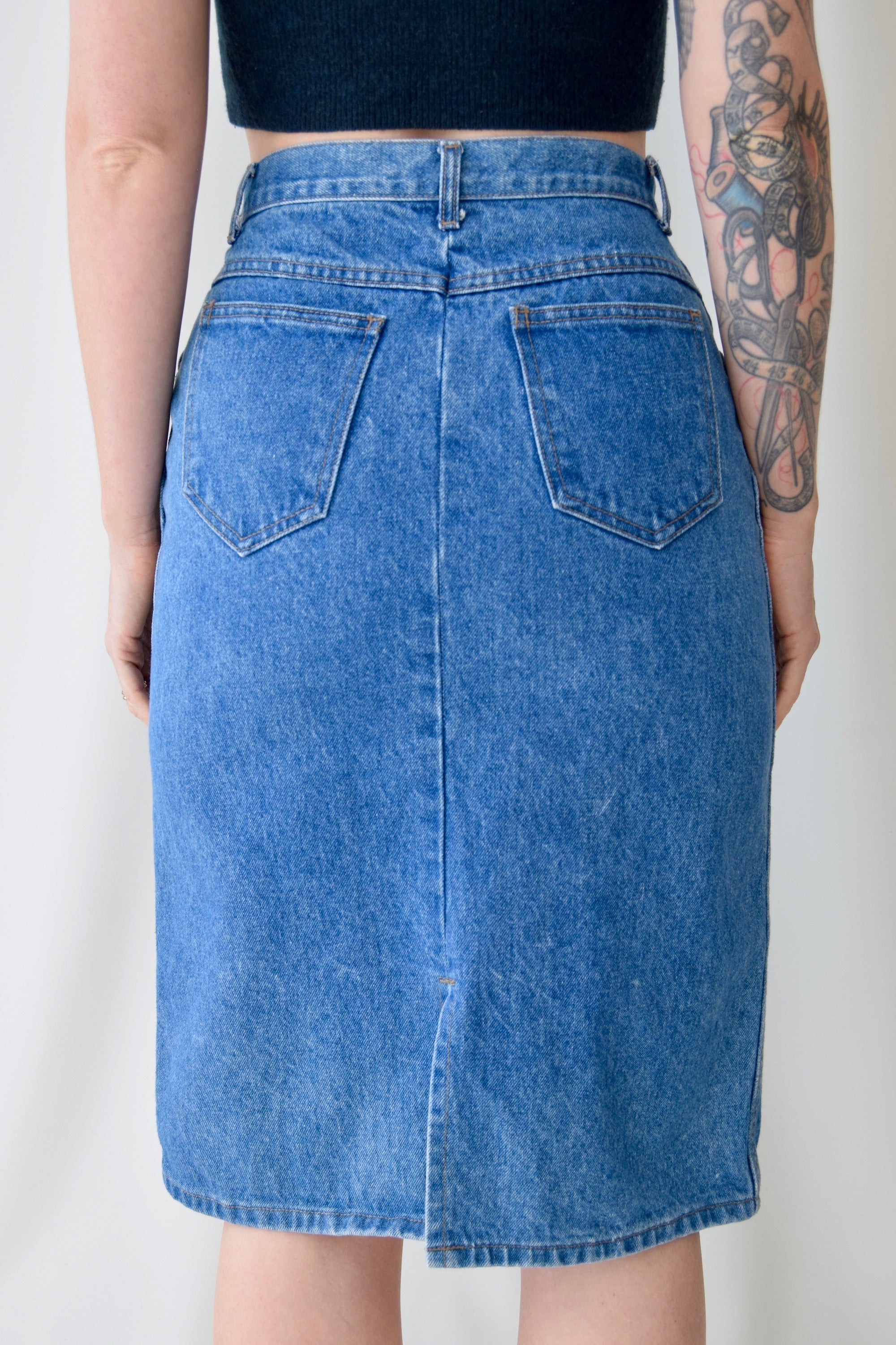 Denim Pencil Skirt – Community Thrift and Vintage