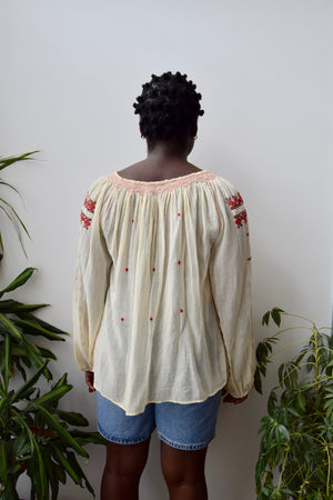 Dream Embroidered Peasant Blouse