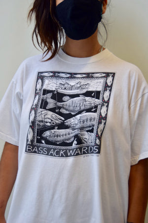 1988 Ray Troll "Bass Ackwards" Tee