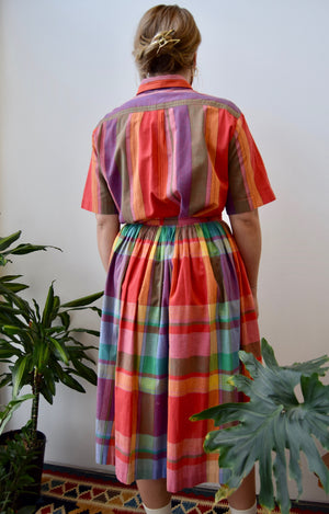 Eighties Picnic Plaid Skirt Set