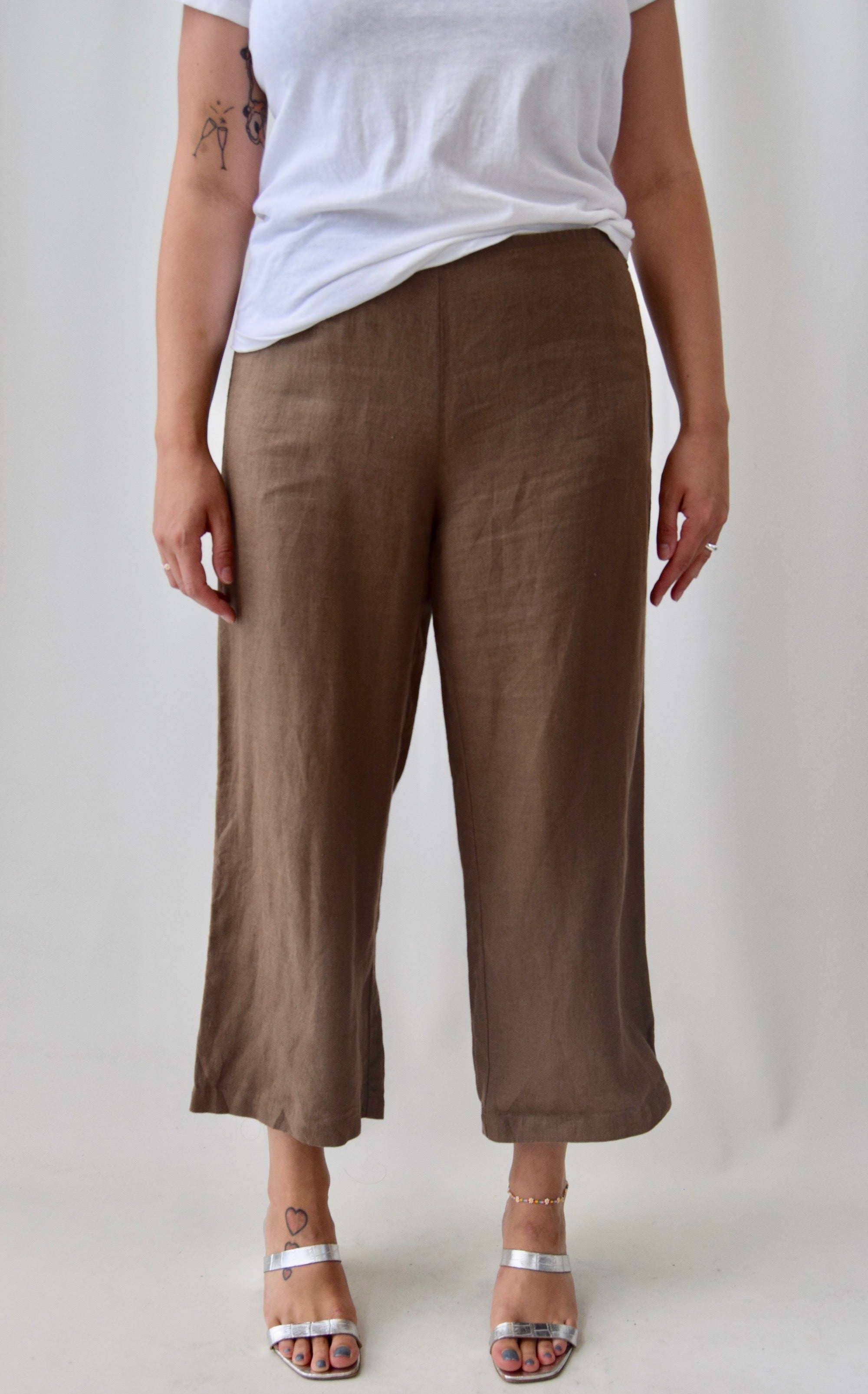 Eileen Fisher Cedar Linen Trousers